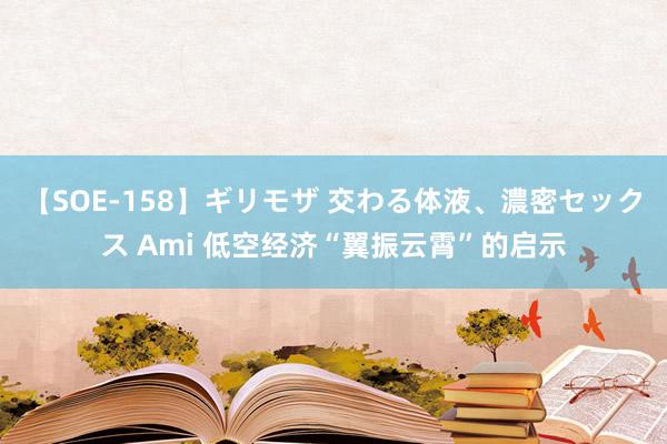 【SOE-158】ギリモザ 交わる体液、濃密セックス Ami 低空经济“翼振云霄”的启示