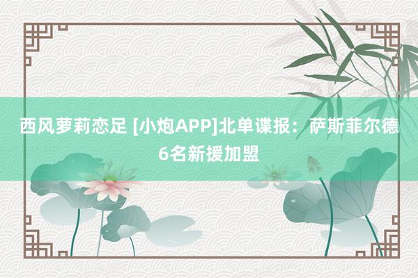 西风萝莉恋足 [小炮APP]北单谍报：萨斯菲尔德6名新援加盟