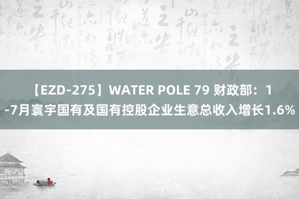 【EZD-275】WATER POLE 79 财政部：1-7月寰宇国有及国有控股企业生意总收入增长1.6%