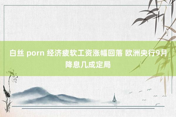 白丝 porn 经济疲软工资涨幅回落 欧洲央行9月降息几成定局