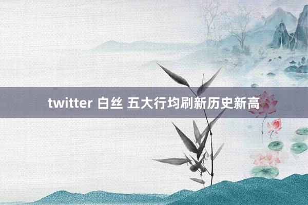 twitter 白丝 五大行均刷新历史新高