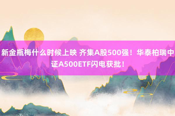 新金瓶梅什么时候上映 齐集A股500强！华泰柏瑞中证A500ETF闪电获批！